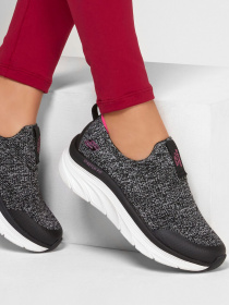 Слипоны и мокасины Skechers D'Lux Walker - Quick Upgrade модель 149128 BKPK Фото