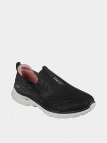 Слипоны и мокасины Skechers GOwalk 6 модель 124502 BKPK Фото