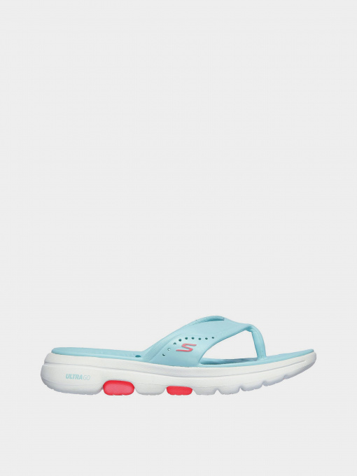 Шлёпанцы Skechers Cali Gear Foamies Go Walk 5 модель 111100 AQUA Фото