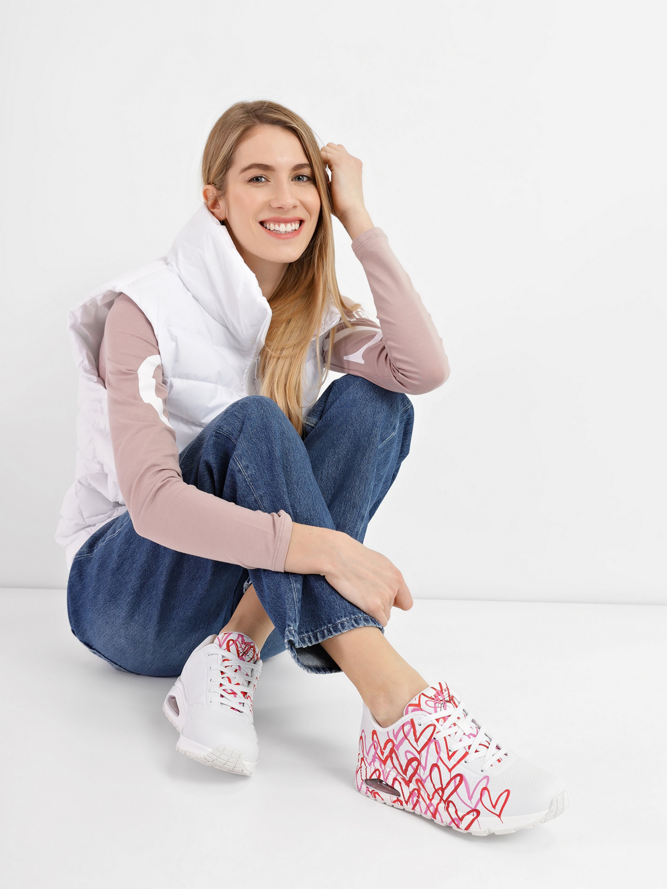 Кросівки Skechers x Jgoldcrown Street Uno Spread the Love модель 155507 WRPK Фото