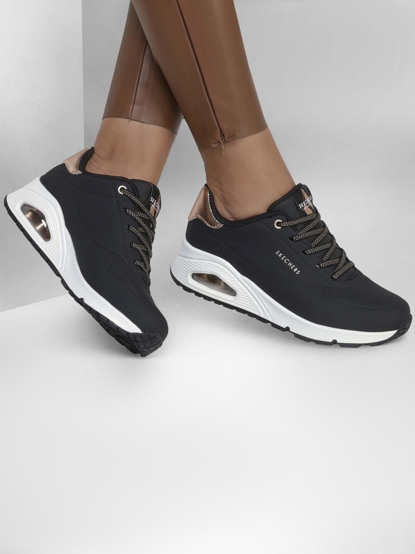 Кросівки Skechers UNO модель 155196 BLK Кросівки Skechers UNO модель 155196 BLK Фото