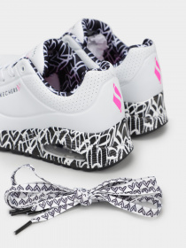 Кроссовки Skechers x JGoldcrown: Uno – Loving Love модель 155506 WBK Фото