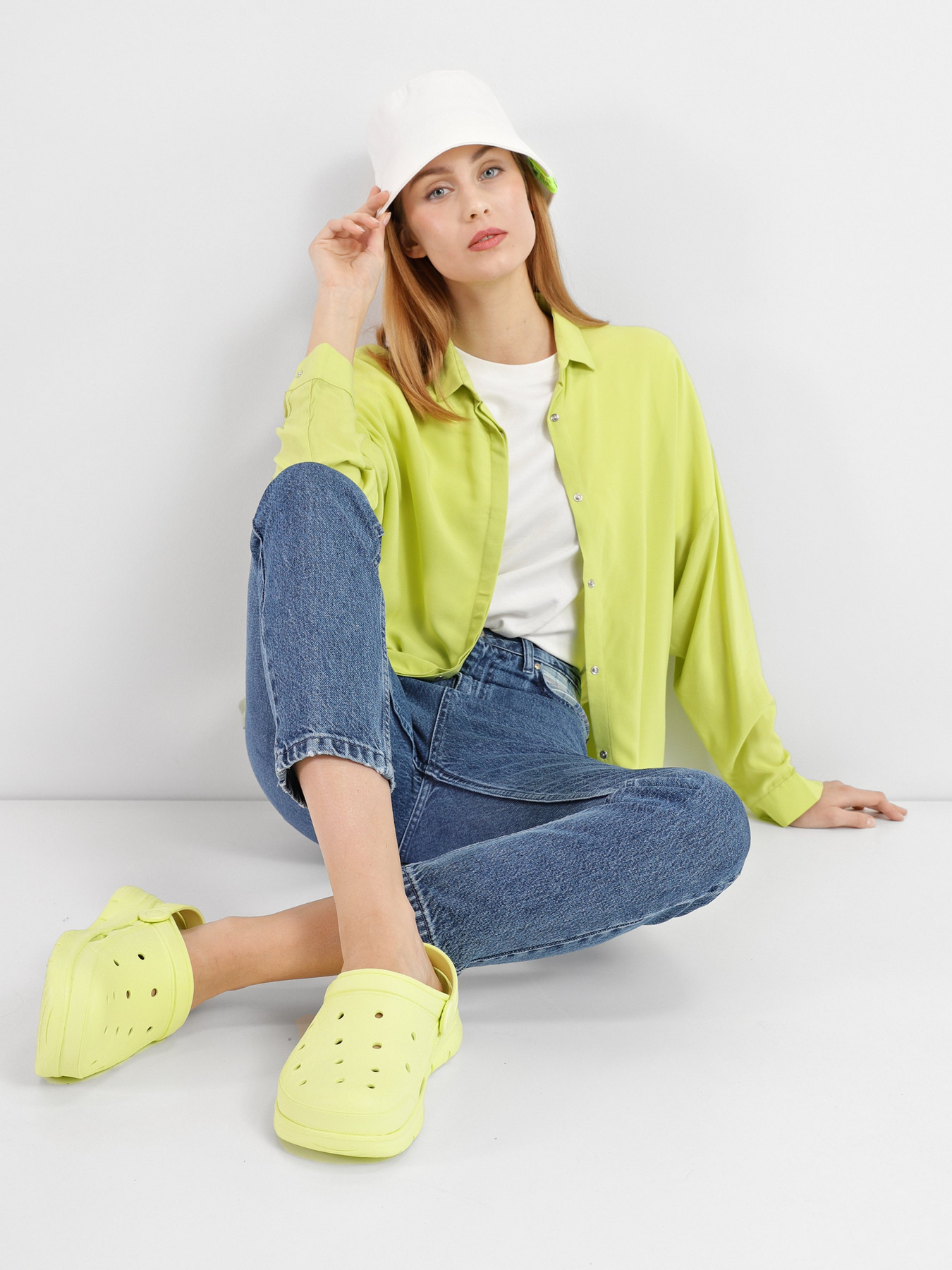 Шлёпанцы Skechers Arch Fit - It's A Fit модель 111385 LIME Фото