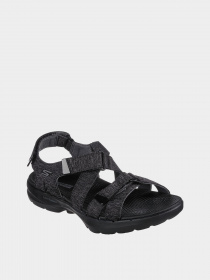 Сандалии Skechers GO WALK 6 Sandal – Limitless модель 140650 BKGY Фото