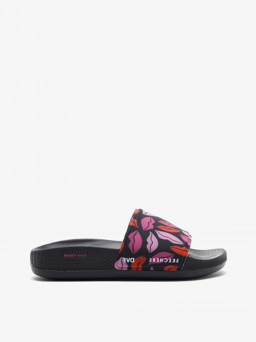 Шлёпанцы Skechers Hyper Slide - Wild Side модель 140465 BKMT Фото