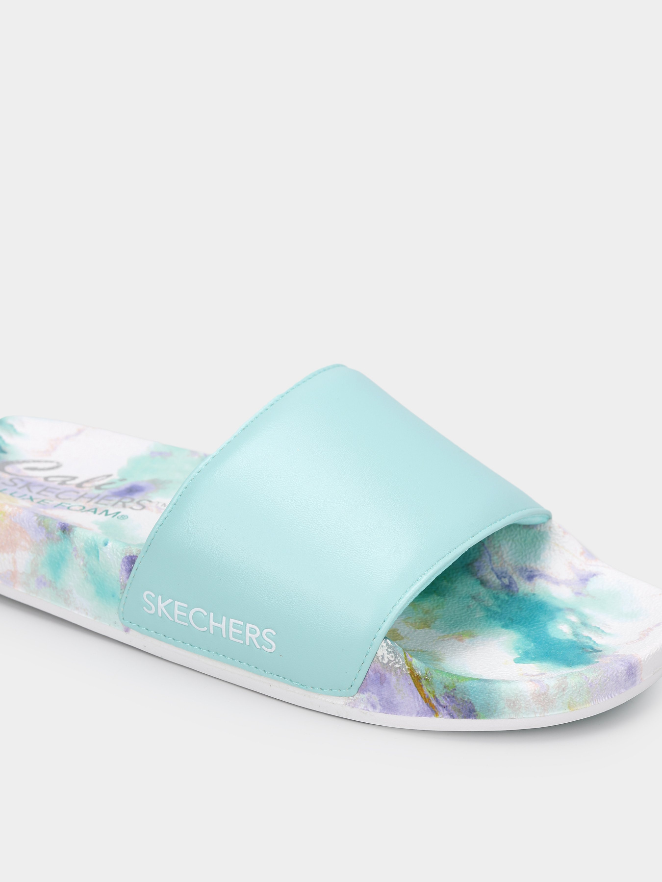 Шлёпанцы Skechers Pop Ups - True Color модель 119344 AQUA Фото