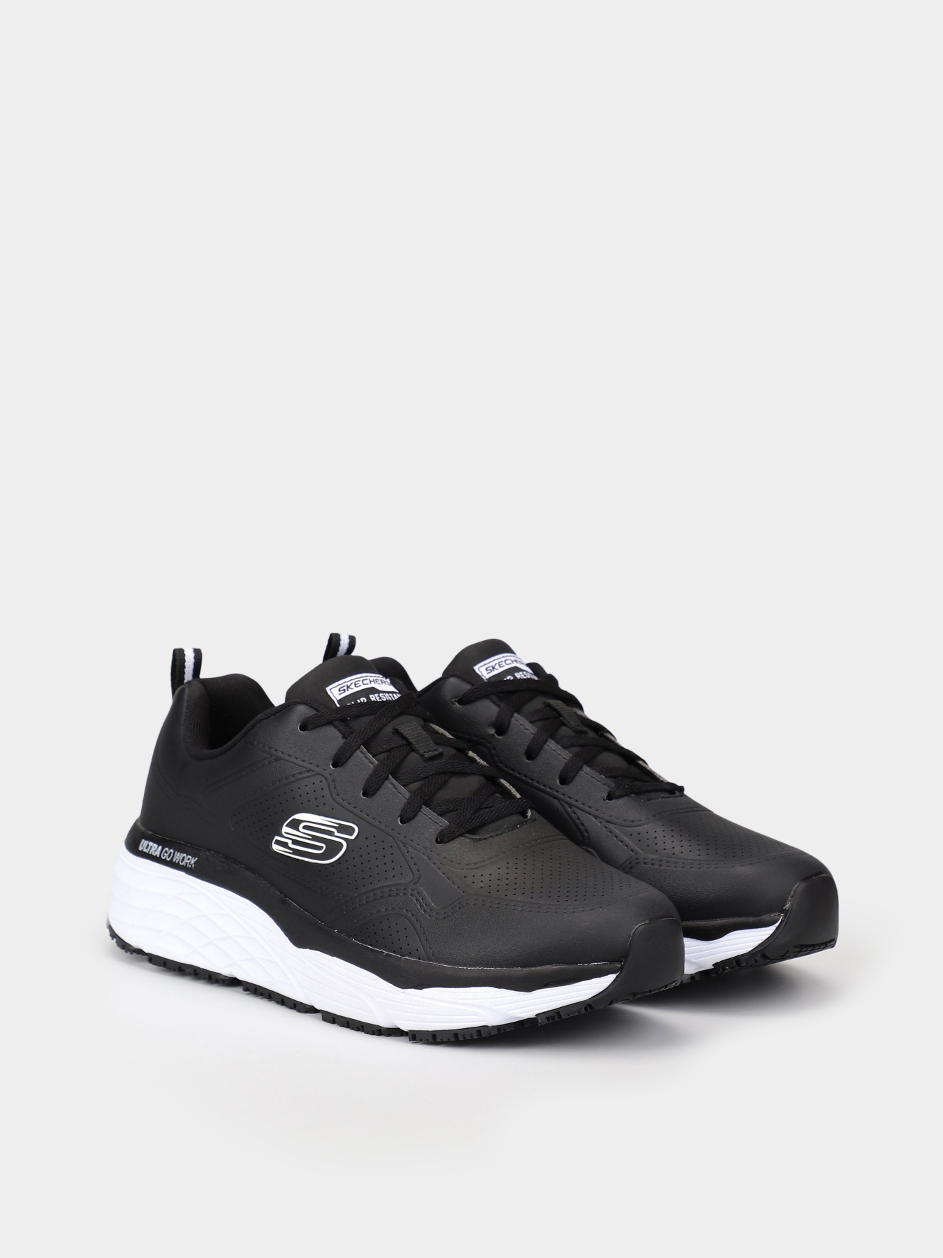 Кросівки Skechers Max Cushioning Elite Slip Resistant модель 108049 BKW Кросівки Skechers Max Cushioning Elite Slip Resistant модель 108049 BKW Фото