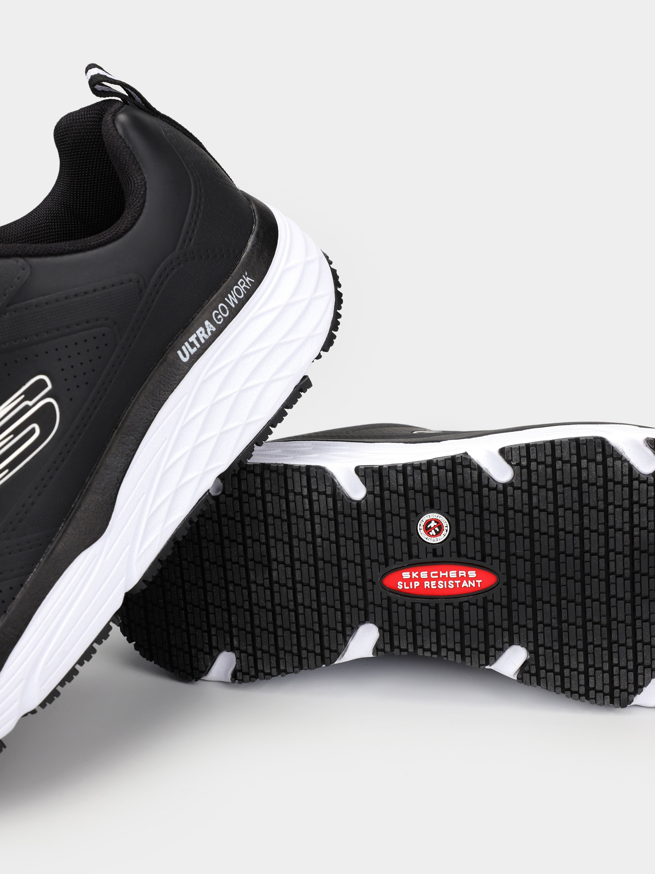 Кросівки Skechers Max Cushioning Elite Slip Resistant модель 108049 BKW Кросівки Skechers Max Cushioning Elite Slip Resistant модель 108049 BKW Фото