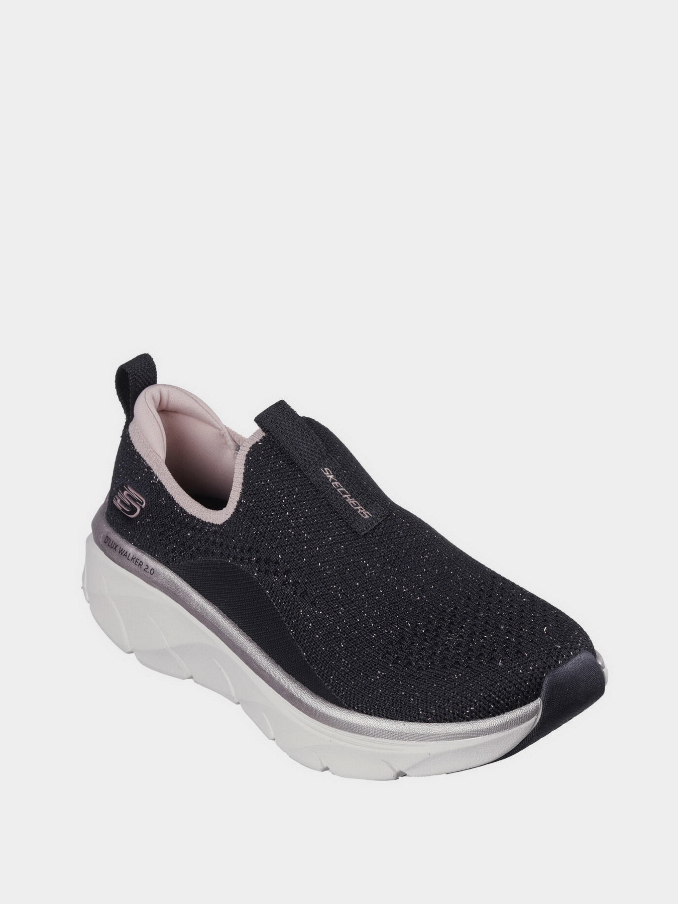 Слипоны и мокасины Skechers Relaxed Fit: D'Lux Walker 2.0 - Sparkle Forever модель 150098 BKRG Фото