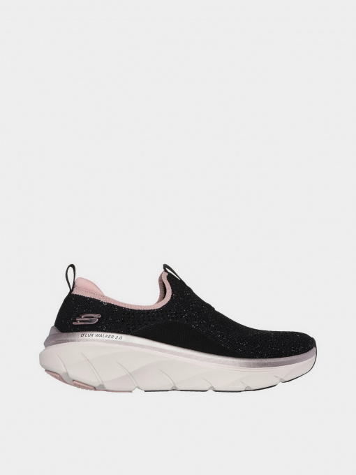 Слипоны и мокасины Skechers Relaxed Fit: D'Lux Walker 2.0 - Sparkle Forever модель 150098 BKRG Фото