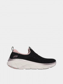 Слипоны и мокасины Skechers Relaxed Fit: D'Lux Walker 2.0 - Sparkle Forever модель 150098 BKRG Фото