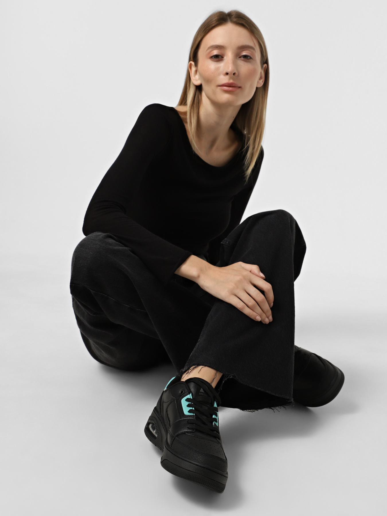 Кроссовки Skechers Uno Court - Courted Style модель 177710 BKTQ Фото