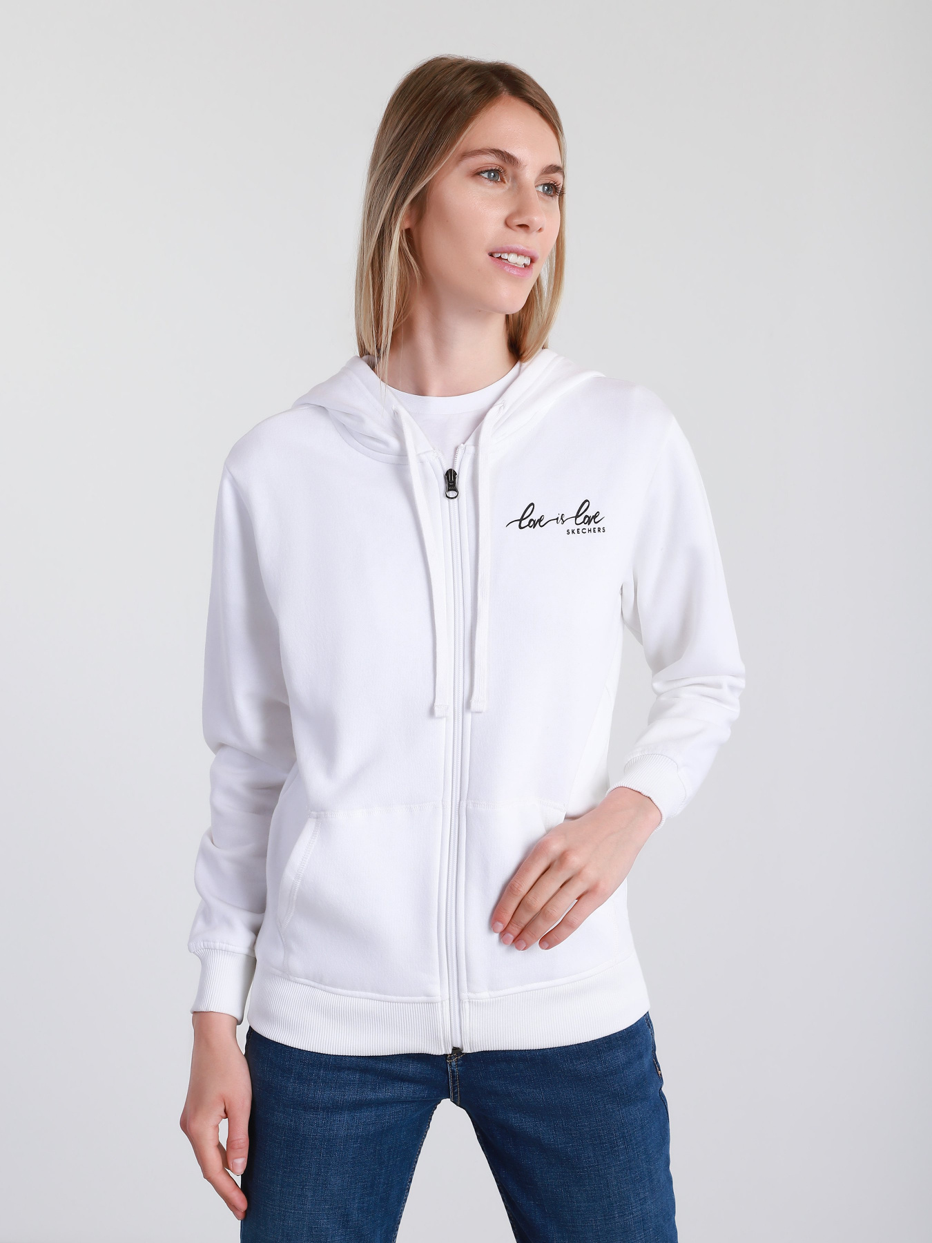 Худі та світшоти Skechers Skechers x JGoldcrown: Diamond Heart модель JWJA6 WHT Фото