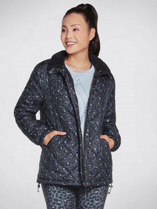 Куртки и дубленки Skechers GOwalk Wear Midnight Puffer Jacket модель W3JA251 BKNV Фото