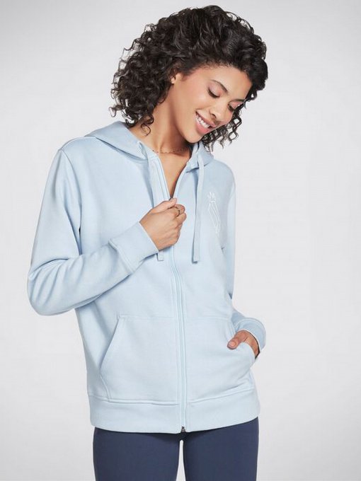 Худі та світшоти Skechers DIAMOND CROWN FRONT ZIP HOODIE модель WJA205 BLPW Фото