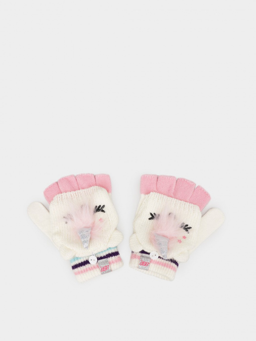 Рукавиці та рукавички Skechers Unicorn Convertible Mittens модель SGK1565OFWT Фото