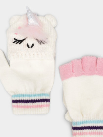 Перчатки и варежки Skechers Unicorn Convertible Mittens модель SGK1565OFWT Фото