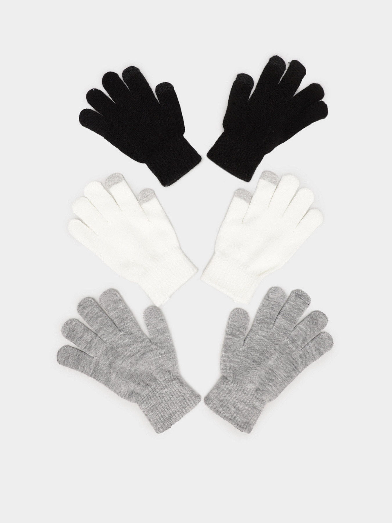 Перчатки и варежки Skechers 3 Pack Magic Gloves модель SLK83015BKMT Фото