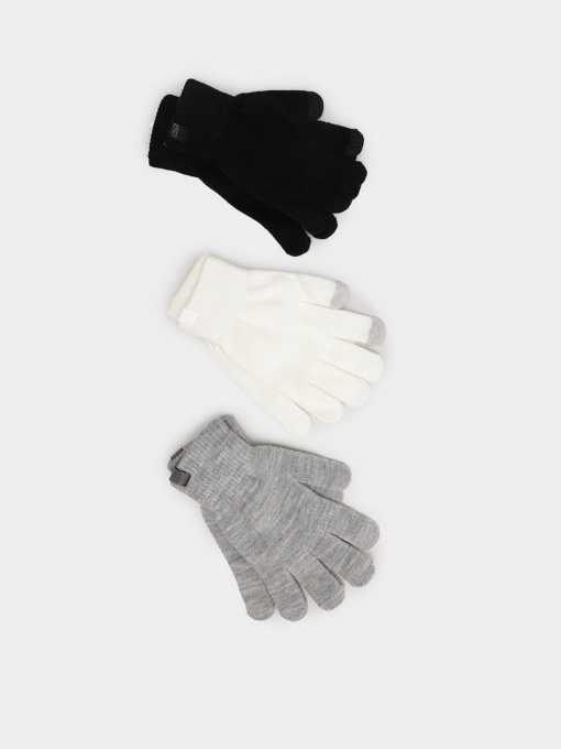 Рукавиці та рукавички Skechers 3 Pack Magic Gloves модель SLK83015BKMT Фото