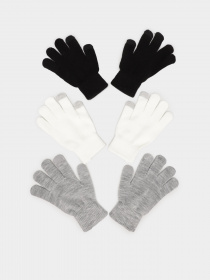 Перчатки и варежки Skechers 3 Pack Magic Gloves модель SLK83015BKMT Фото
