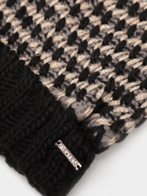 Шапки и кепки Skechers Metallic Yarn Beanie Hat модель SLK1043BLK Фото