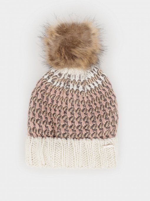 Шапки та кепки Skechers Metallic Yarn Beanie Hat модель SLK1043PNK Фото