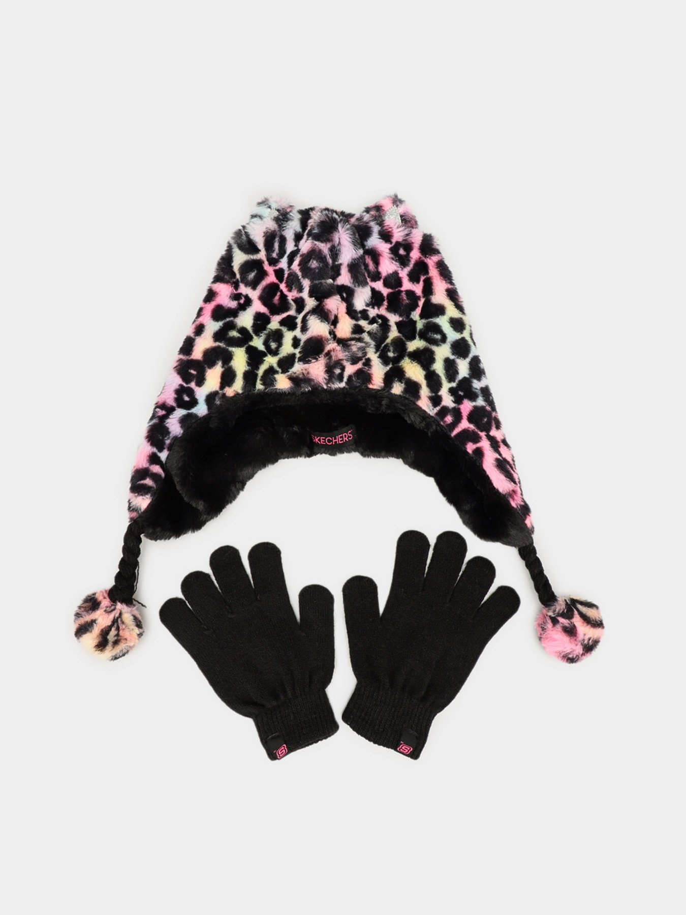 Шапки та кепки Skechers Plush Leopard Hat Set модель SGC6022MULT Фото