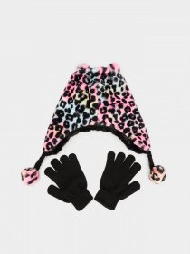 Шапки та кепки Skechers Plush Leopard Hat Set модель SGC6022MULT Фото