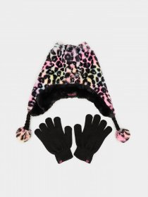 Шапки та кепки Skechers Plush Leopard Hat Set модель SGC6022MULT Фото