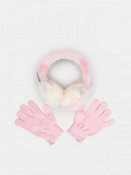 Шапки и кепки Skechers Unicorn Tiedye Earmuffs and Glove Set модель SGC6016PNK Фото