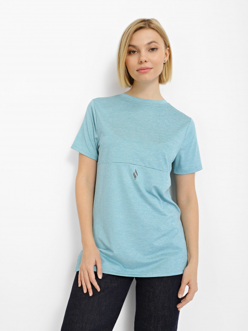 Футболки и поло Skechers GoDri Diamond Blissful Tee модель W1TS327 TURQ Фото