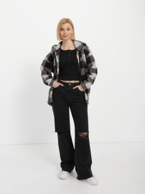 Худи и свитшоты Skechers BOBS Apparel Snuggles Buffalo Check модель BW3JA38 GYMT Фото