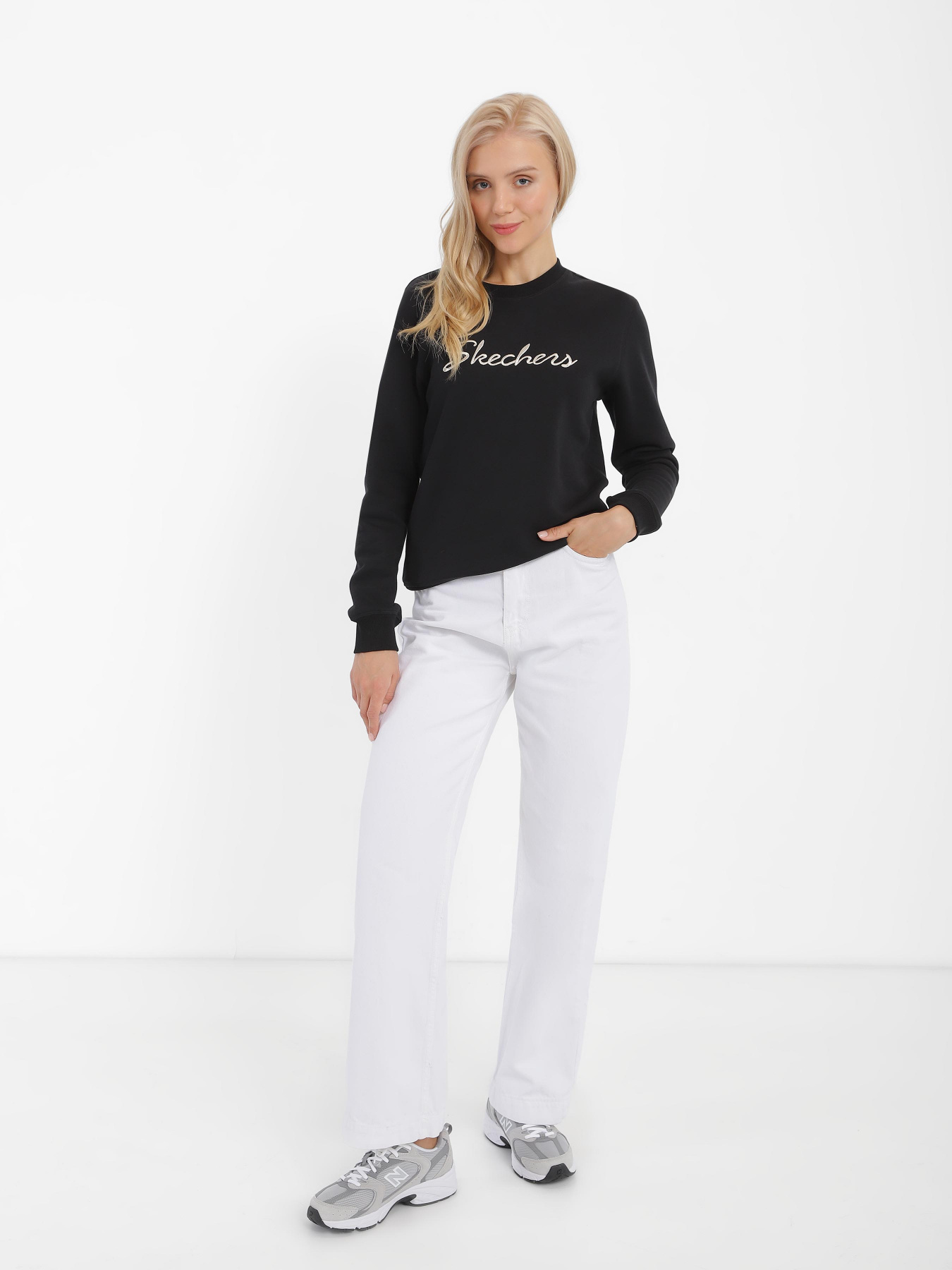 Худі та світшоти Skechers Signature Crew модель TP34 BLK Худі та світшоти Skechers Signature Crew модель TP34 BLK Фото