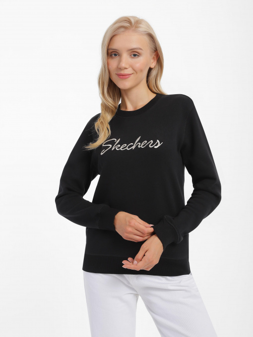 Худи и свитшоты Skechers Signature Crew модель TP34 BLK Фото