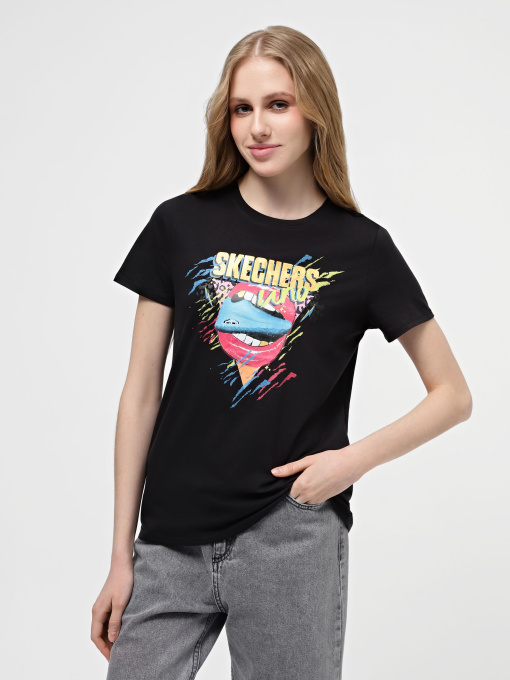 Футболки и поло Skechers Skechers Uno Classic Crew Tee модель TS111 BLK Фото
