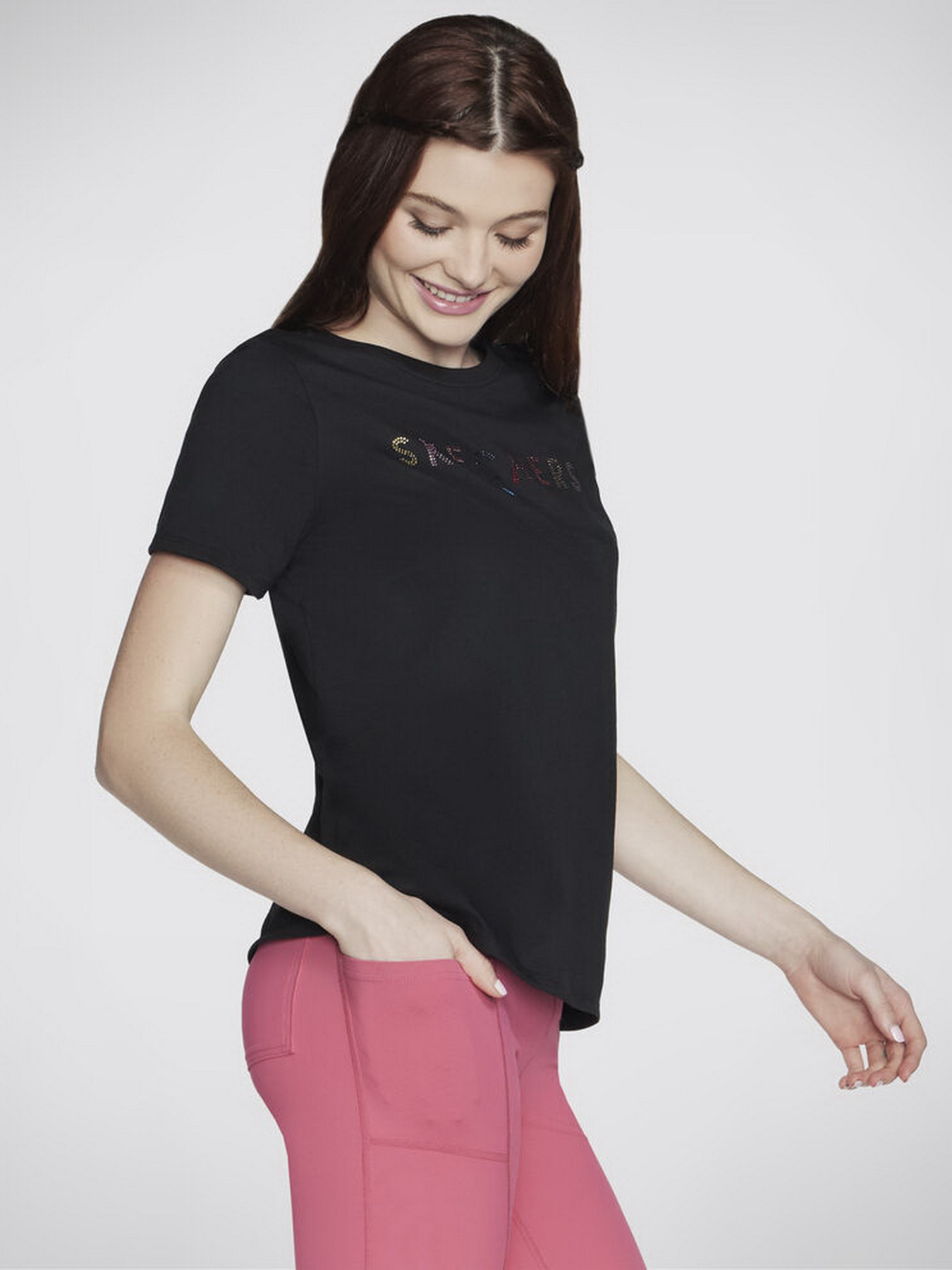 Футболки і поло Skechers Shine Tee модель TS40 BLK Футболки і поло Skechers Shine Tee модель TS40 BLK Фото