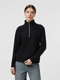 Худи и свитшоты Skechers GOLUXE RIB 1/4 ZIP модель LT116 BLK Фото