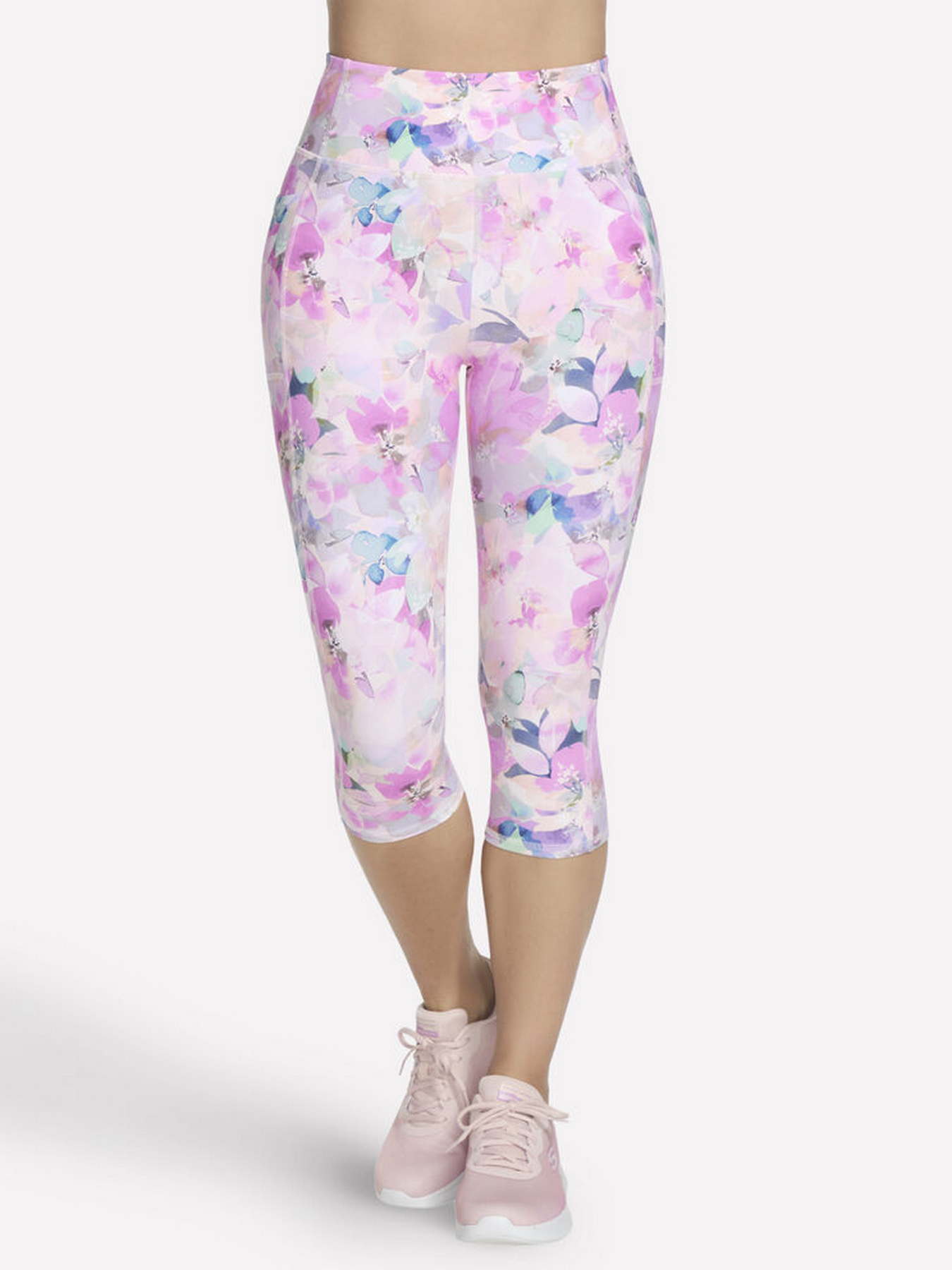 Брюки Skechers GOWALK SEASCAPE FLORAL CAPRI модель CP4 CRMT Брюки Skechers GOWALK SEASCAPE FLORAL CAPRI модель CP4 CRMT Фото