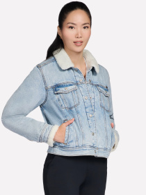 Куртки и дубленки Skechers SHERPA DENIM JACKET модель JA240 DNTP Фото