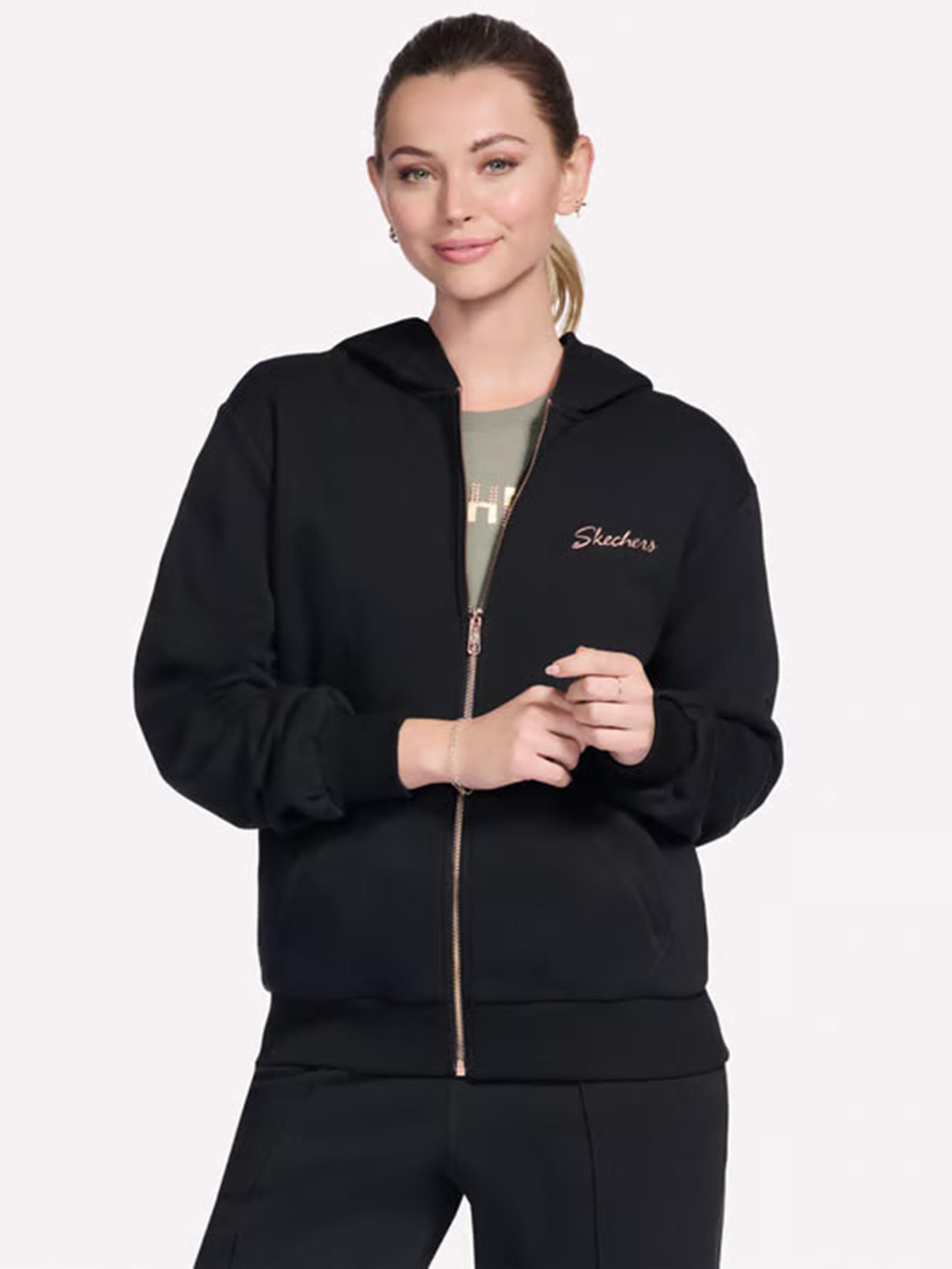Худі та світшоти Skechers SKECH-SWEATS SIGNTATURE FZ HOO модель JA286 BLK Фото