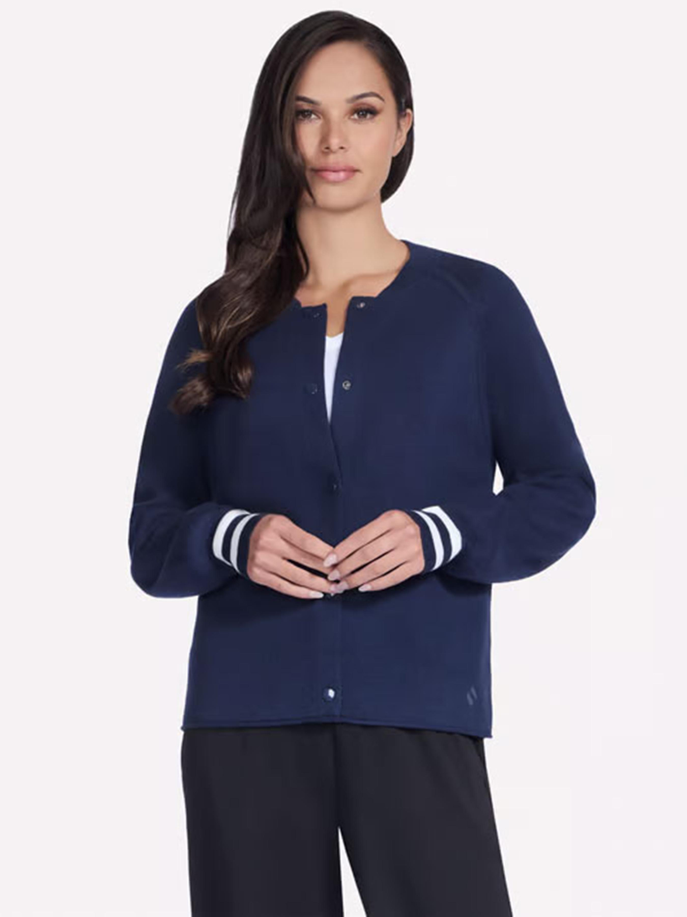 Куртки та дублянки Skechers GOWALK REFLECTION SWEATER BOMB модель SW7 NVY Фото