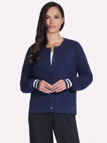 Куртки та дублянки Skechers GOWALK REFLECTION SWEATER BOMB модель SW7 NVY Фото