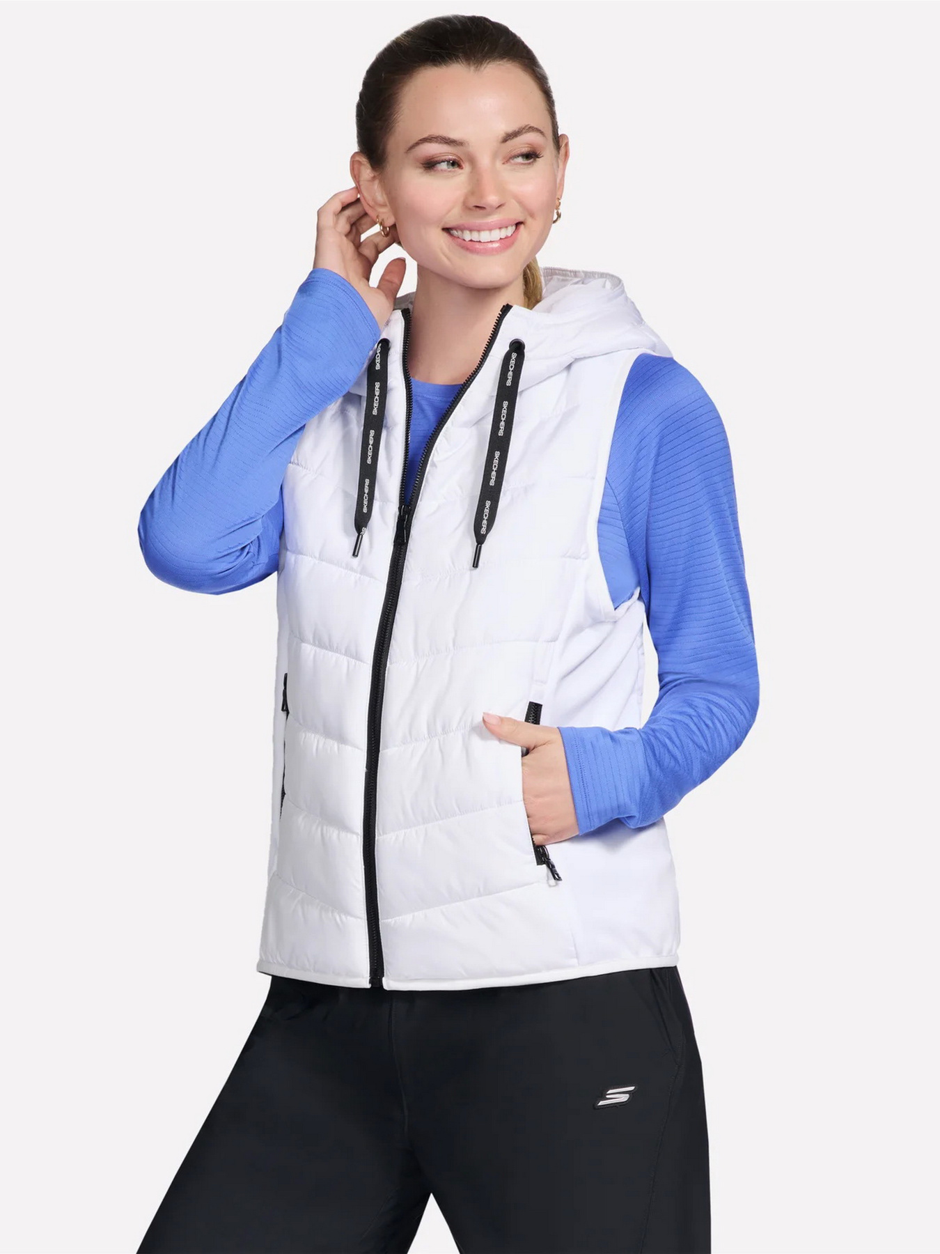 Куртки и дубленки Skechers SKECHERS PERFORMANCE ELITE HOO модель JA212 WHT Фото