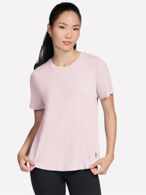 Футболки и поло Skechers GOWALK LUXE RIB TEE модель TP163 WTPK Фото