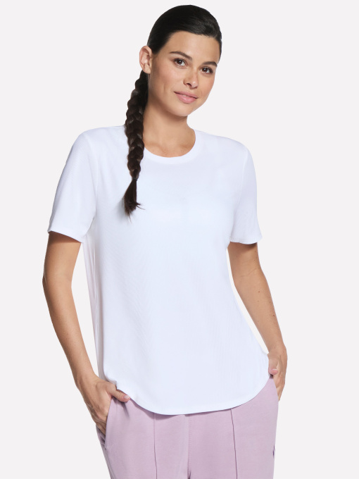 Футболки и поло Skechers GOWALK LUXE RIB TEE модель TP163 WHT Фото