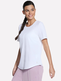 Футболки и поло Skechers GOWALK LUXE RIB TEE модель TP163 WHT Фото