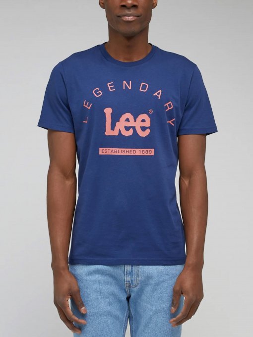 Футболки и поло Lee Logo Crew модель LL55FQA43 Фото