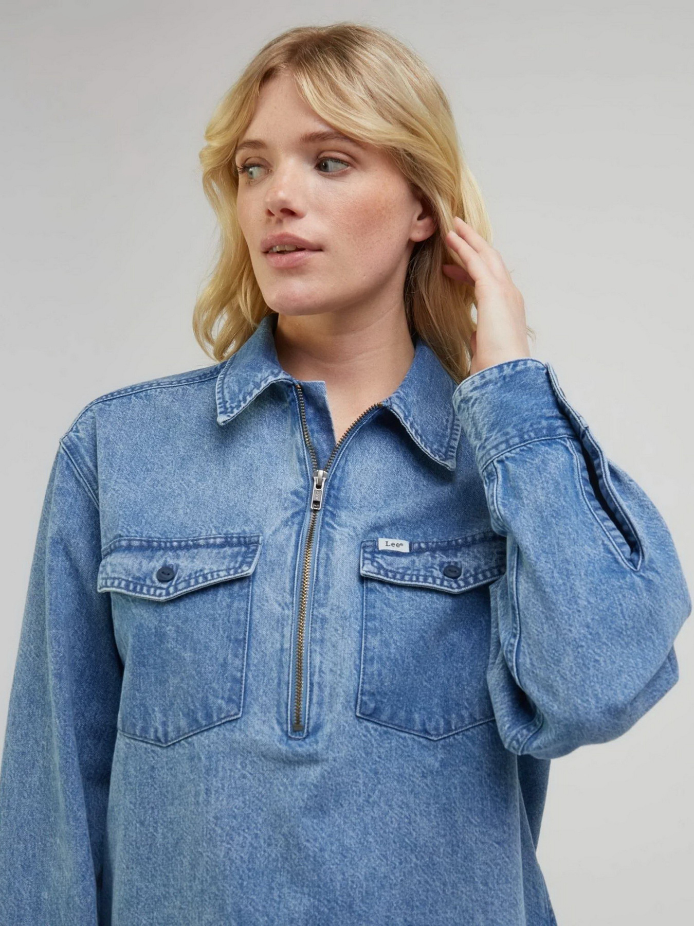 Сорочки Lee Zip Popover модель 112341531 Фото