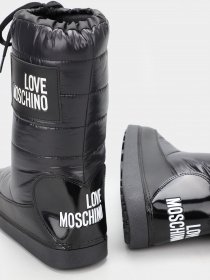 Ботинки и сапоги Love Moschino модель 1211204_чорний з білим Фото