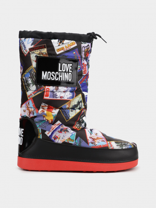 Ботинки и сапоги Love Moschino модель 1211201_чорний комб. Фото